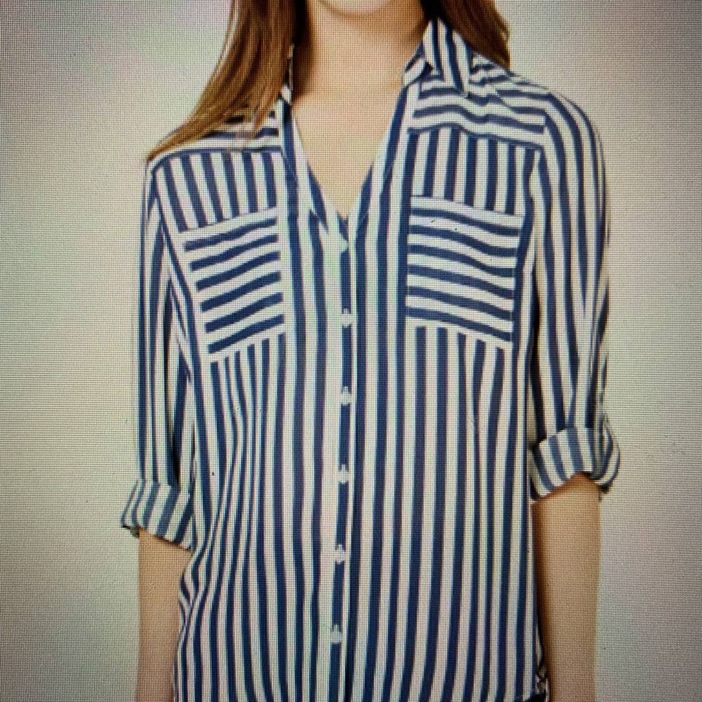 BCX Juniors' Striped Button-Up Shirt